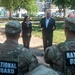 U.S. Rep. Sheri Biggs (SC-3) visits soldiers with South Carolina National Guard Soldiers as they patrol areas around the Vietnam Memorial`