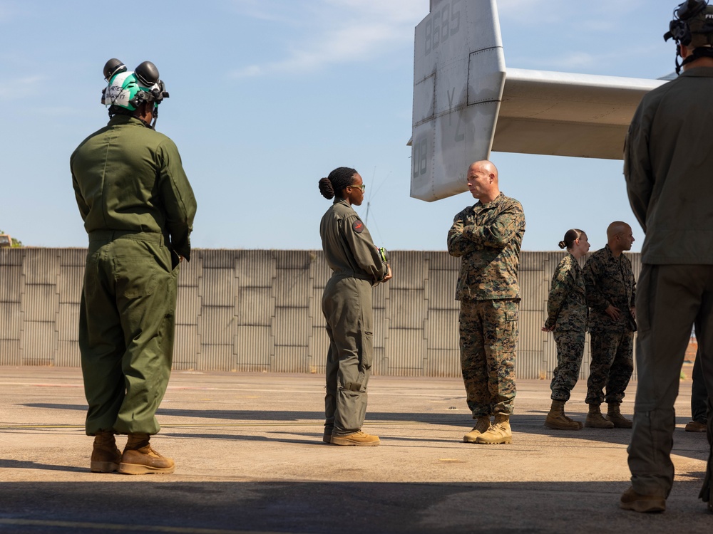 MRF-D 25.3: USINDOPACOM command senior enlisted leader visits MRF-D Marines