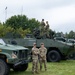U.S. Army Soldiers stand by JLTV during static display in Poland