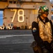USS Gerald R. Ford (CVN 78) Sailor Observes Flight Operations