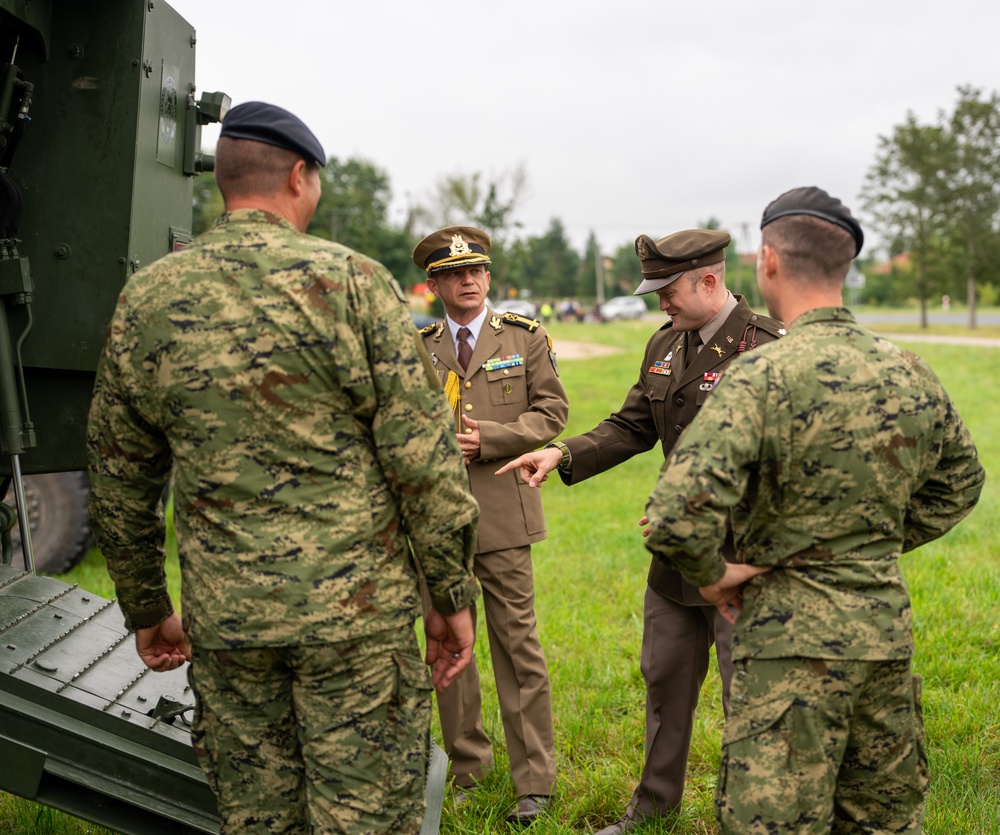 NATO Soldiers showcase equipment