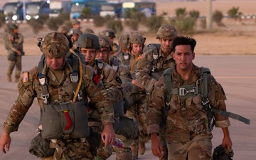 U.S. and Cyprus militaries conduct airborne training together during BRIGHT STAR 25