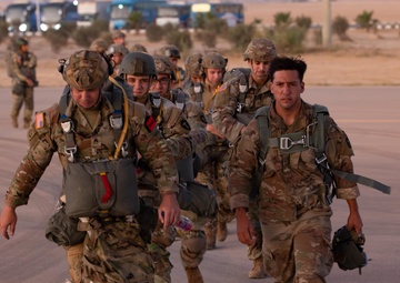 U.S. and Cyprus militaries conduct airborne training together during BRIGHT STAR 25
