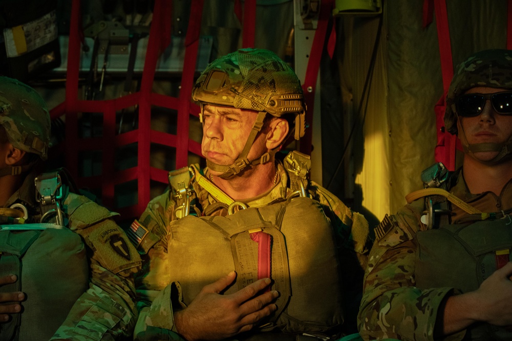 U.S. and Cyprus militaries conduct airborne training together during BRIGHT STAR 25