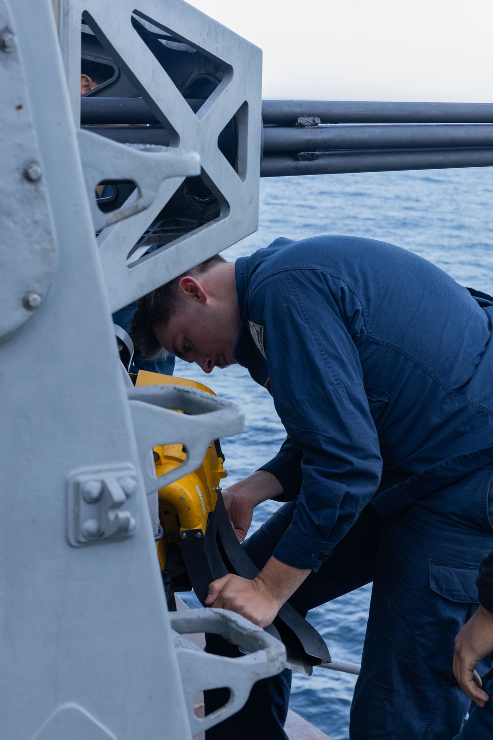 USS Gerald R. Ford (CVN 78) Sailors Conduct Maintenance