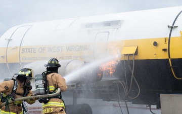 130th Firefighters perform fire training