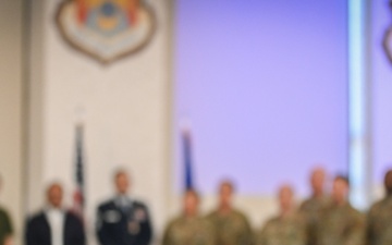 Senior Master Sgt. Aron Arseo promotes to the rank of Chief Master Sgt.