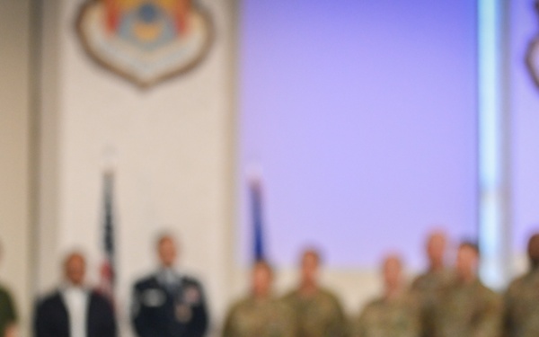 Senior Master Sgt. Aron Arseo promotes to the rank of Chief Master Sgt.