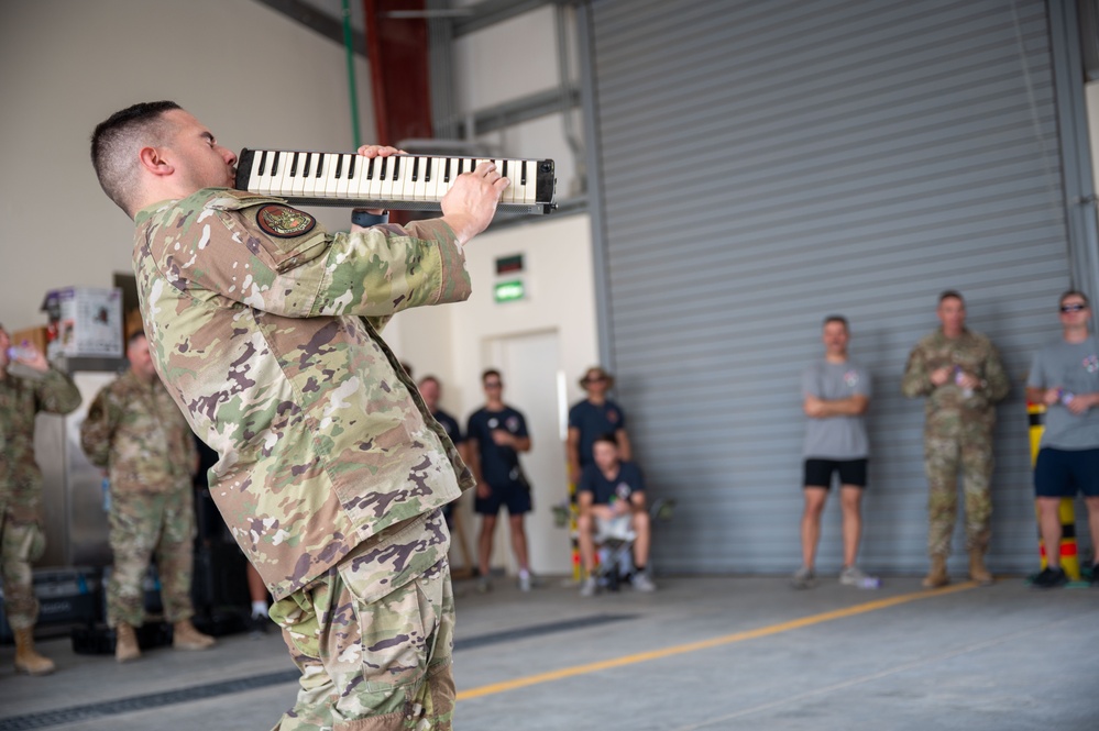 AFCENT Band visits the 386th AEW