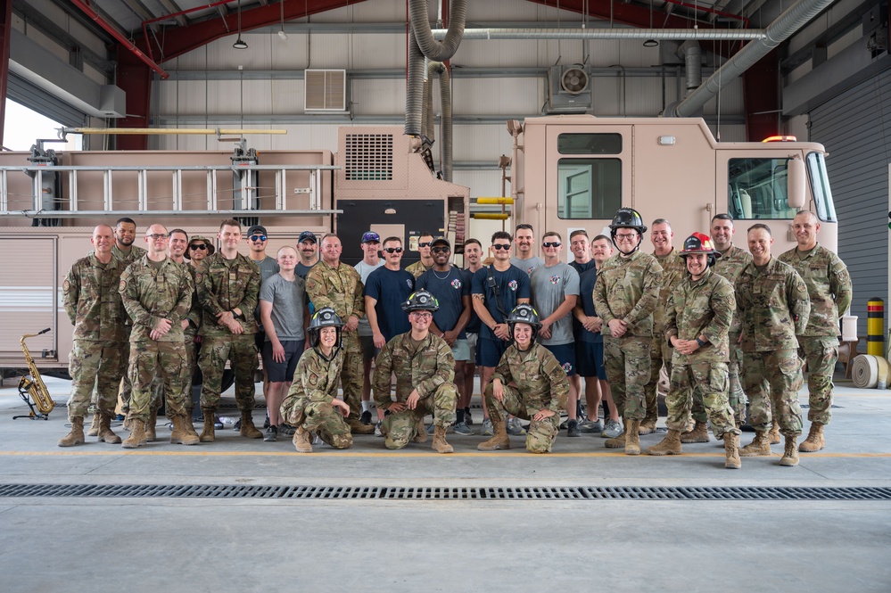 AFCENT Band visits the 386th AEW