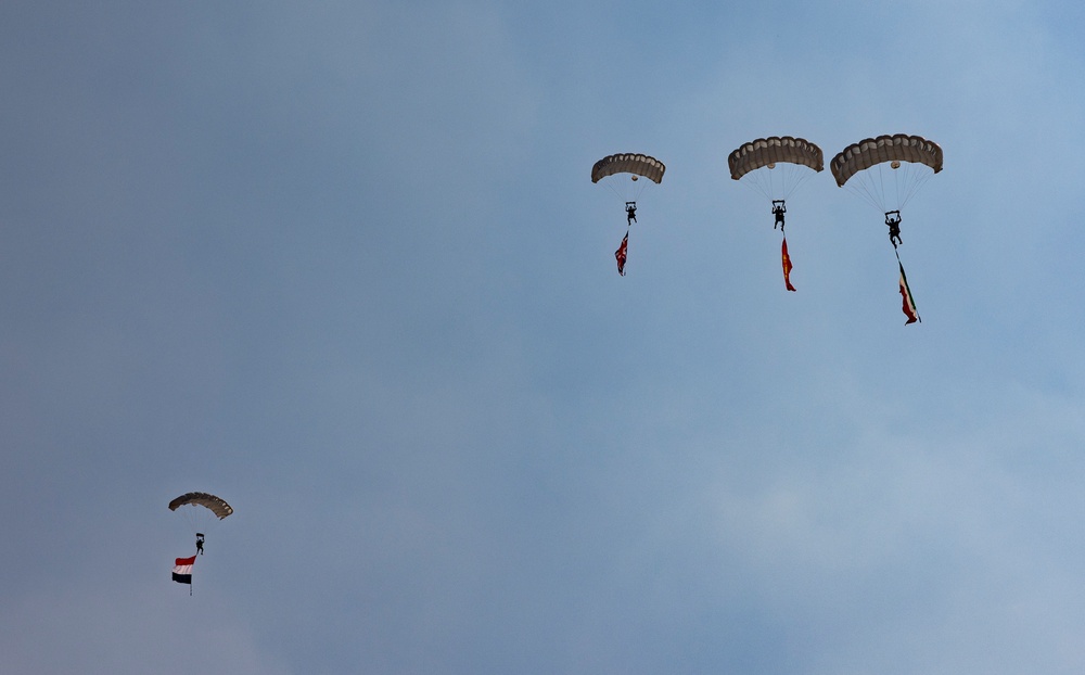 BRIGHT STAR 25 Military Freefall Over The Great Pyramids of Giza