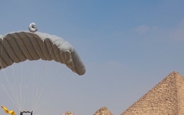 BRIGHT STAR 25 Military Freefall Over The Great Pyramids of Giza