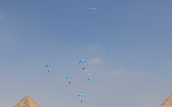 BRIGHT STAR 25 Military Freefall Over The Great Pyramids of Giza