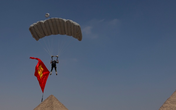 BRIGHT STAR 25 Military Freefall Over The Great Pyramids of Giza