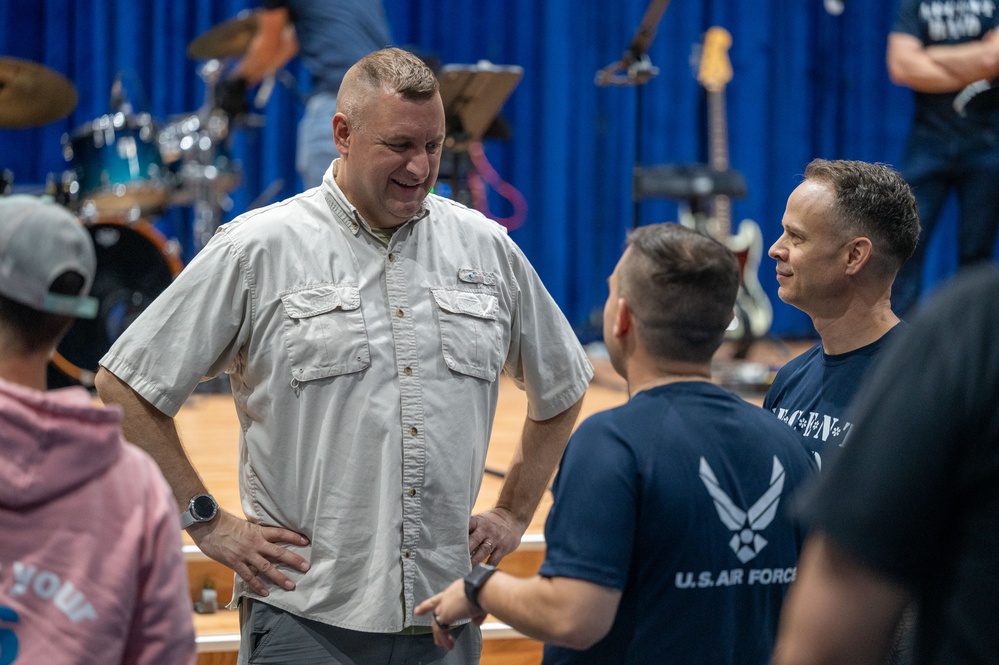 AFCENT Band visits the 386th AEW