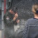 Lt. Col. Ryan Shireman completes his fini-flight with the 126th Air Refueling Wing