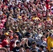 Iowa National Guard flight crews in the stands at Cy-Hawk game