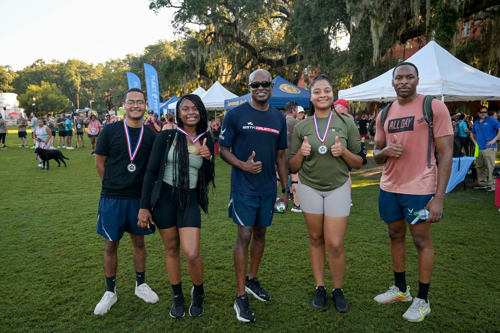 165th Airlift Wing joins Savannah community for Patriot Day 5K Run