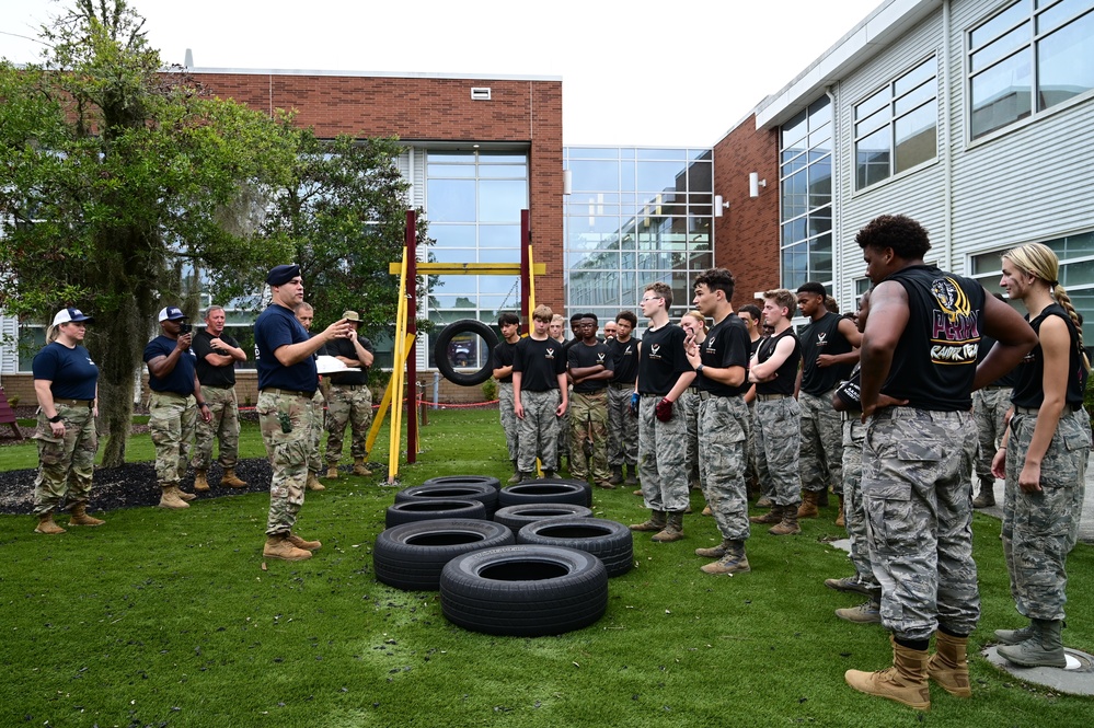 165th Airlift Wing supports New Hampstead High School JROTC Raider Meet