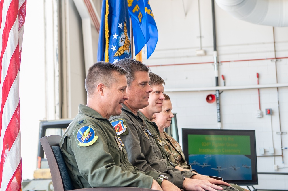 924th Fighter Group Cases Colors, Closes Chapter, Carries Spirit Forward