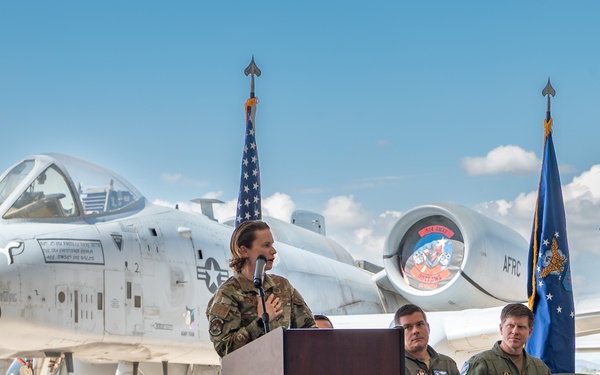924th Fighter Group Cases Colors, Closes Chapter, Carries Spirit Forward