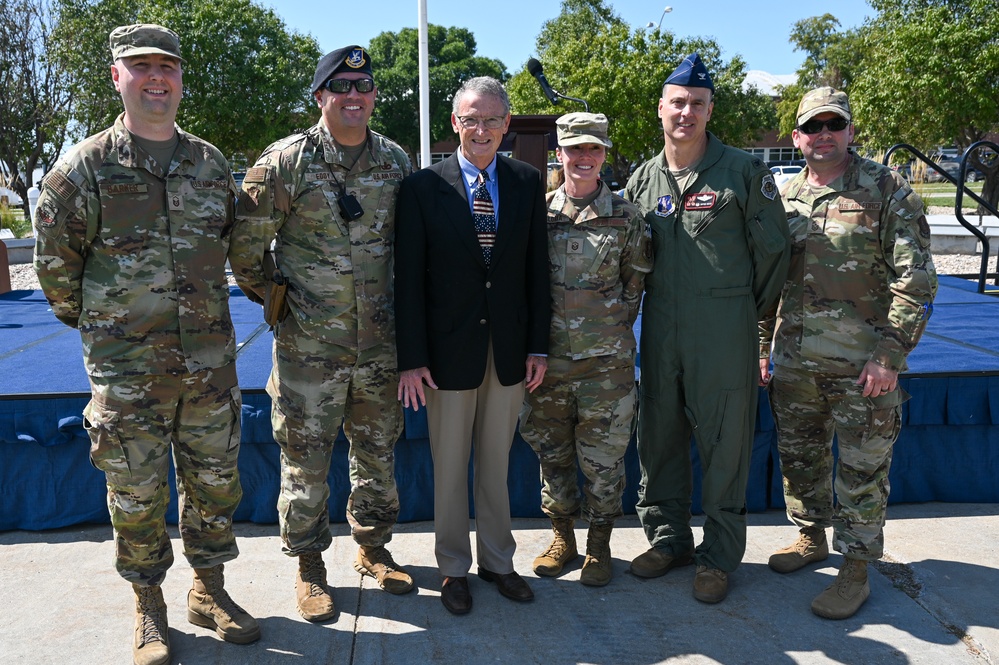 Former 155th Air Refueling Wing Commander honors State-Level Outstanding Airmen of the Year