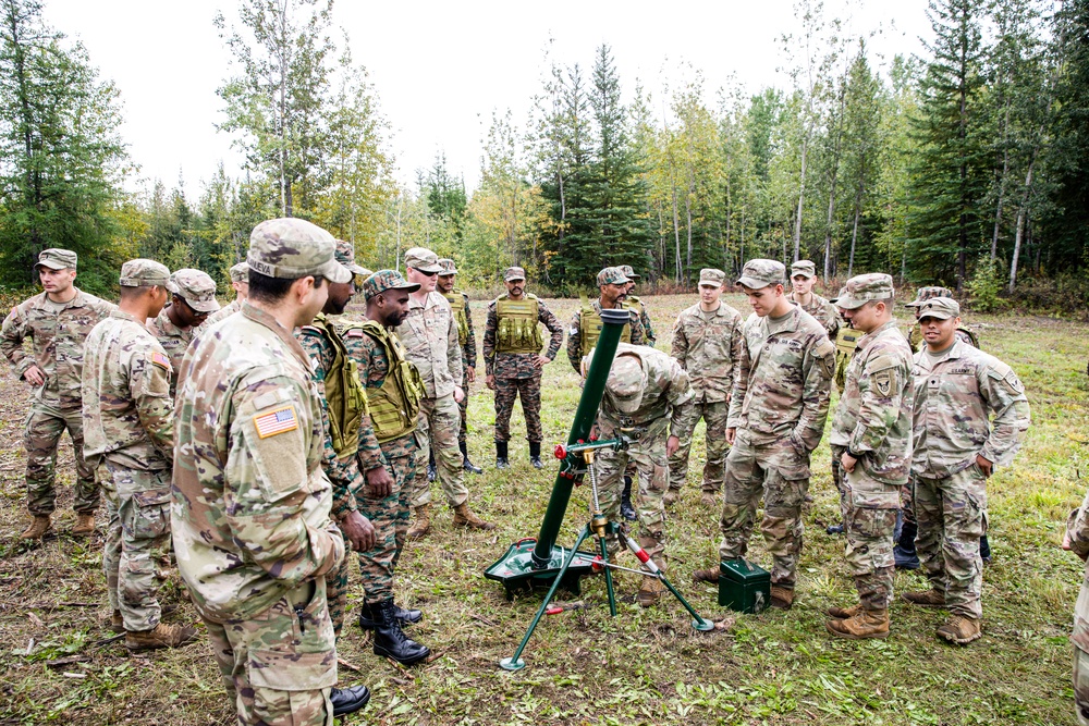 Indian and U.S. Army bilateral training exercise at Yudh Abyas 25 in Fort Wainwright, AK