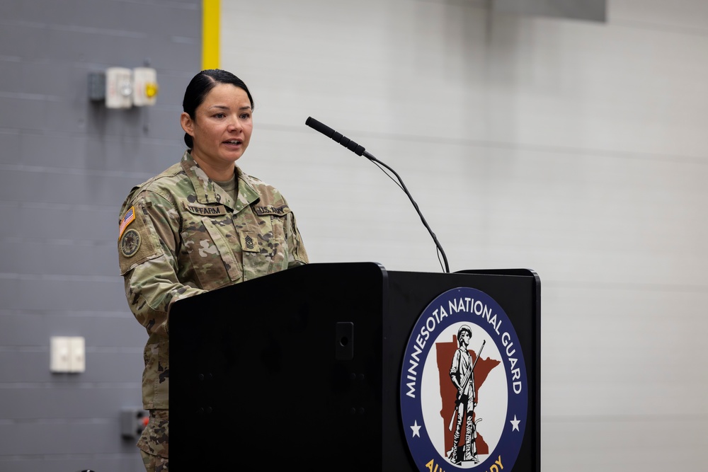Sgt. Maj. Jessica Stiffarm Promotion