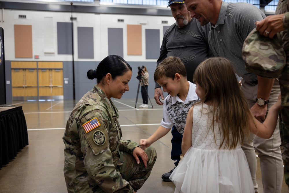 Sgt. Maj. Jessica Stiffarm Promotion