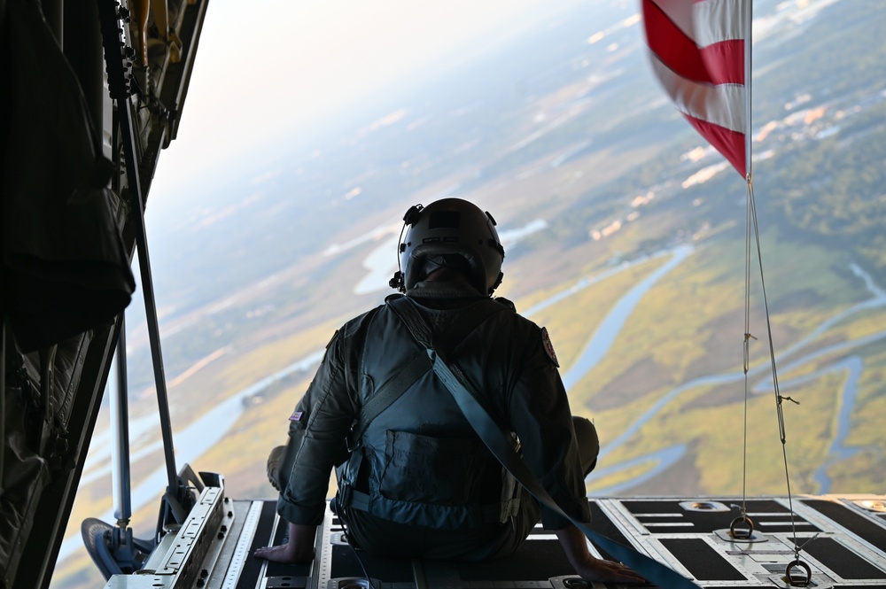 165th Airlift Wing conducts Patriot Day flight over Savannah