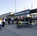 Participants enter Veterans Memorial Stadium for Five Seasons Stand Down