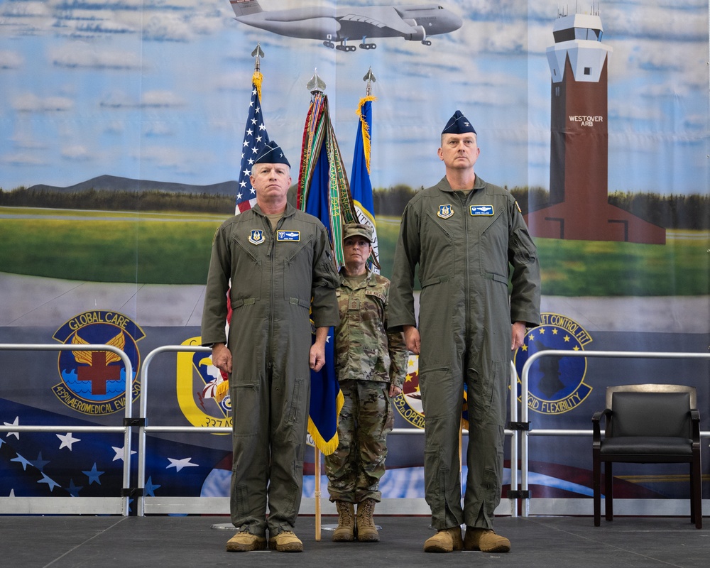 Holland takes command of the 439th AW