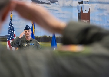 Holland takes command of the 439th AW