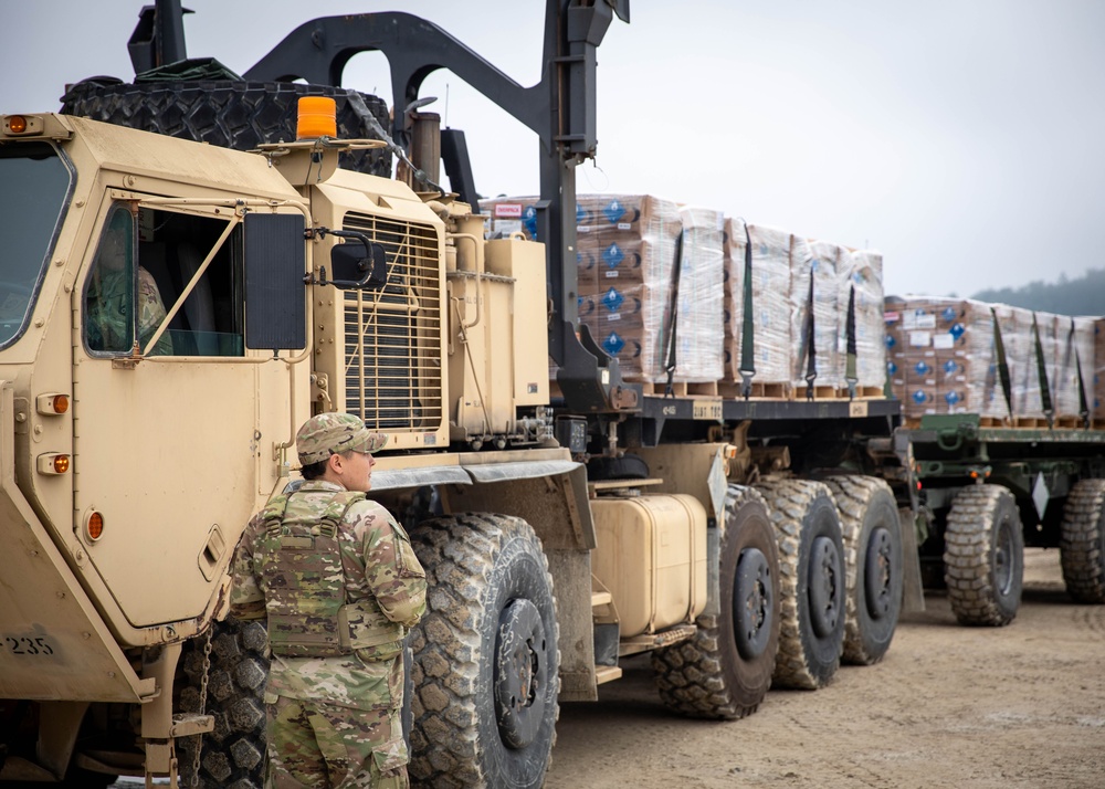 83rd CSSB Coordinates Resupply Missions During Saber Junction 2025