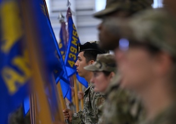 Holland takes command of the 439th AW