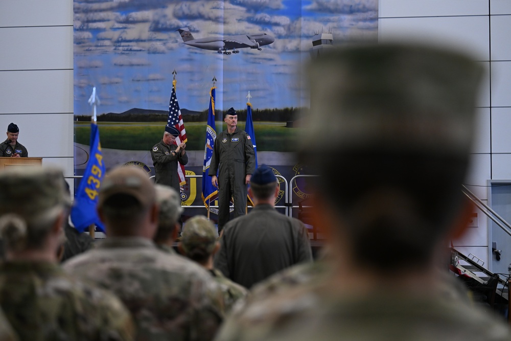 Holland takes command of the 439th AW