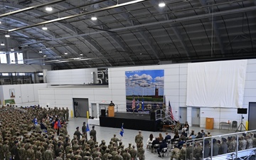 Holland takes command of the 439th AW