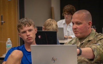 Capt. Melissa Steele Leads Workshop with Local Students