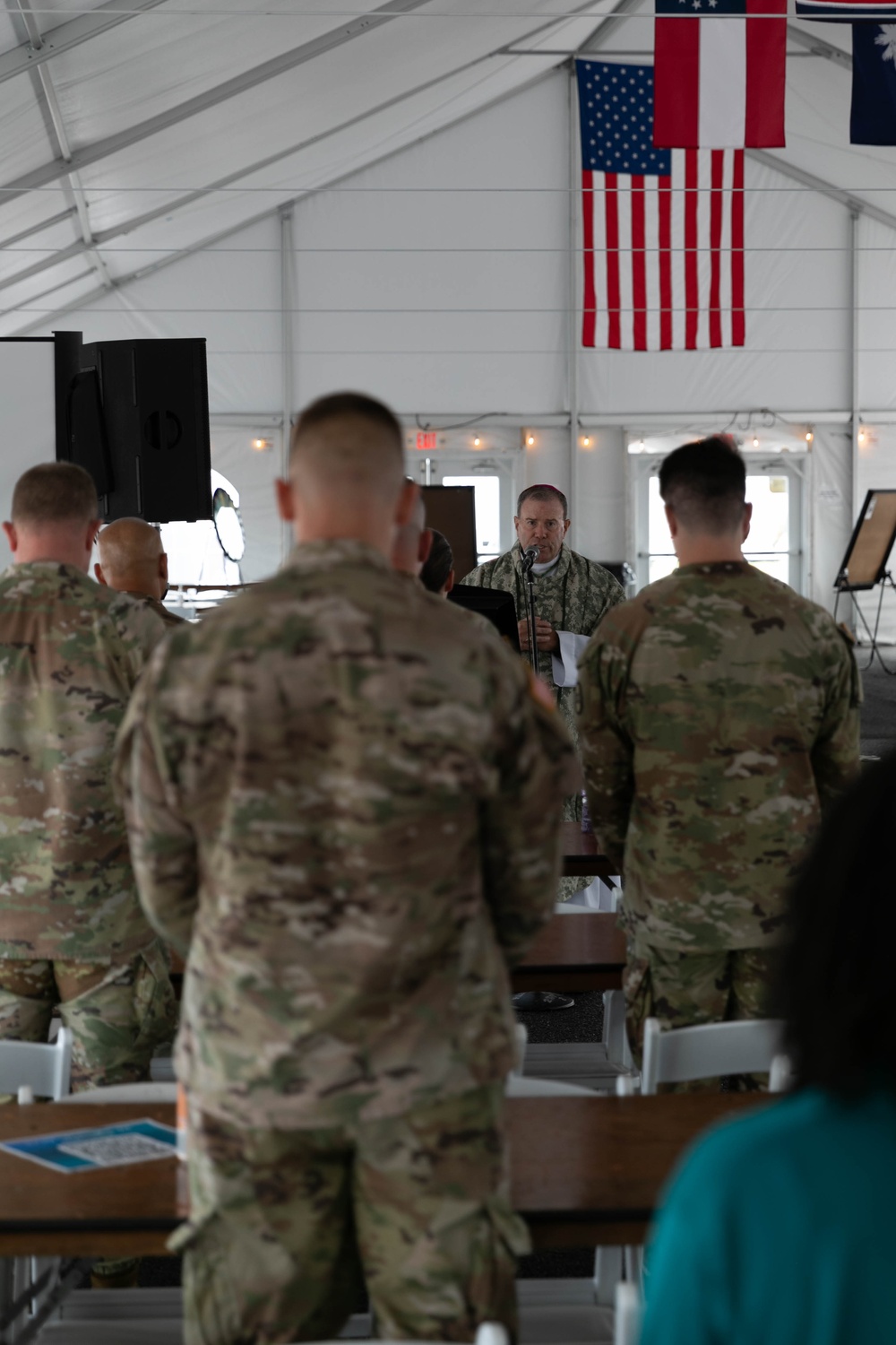 Auxiliary Bishop Buckon visits National Guard in D.C.