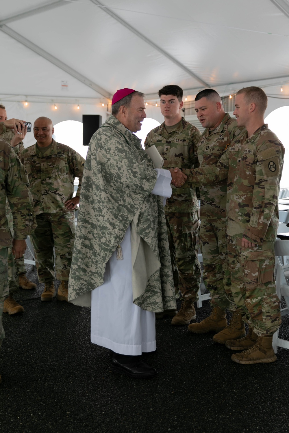 Auxiliary Bishop Buckon visits National Guard in D.C.