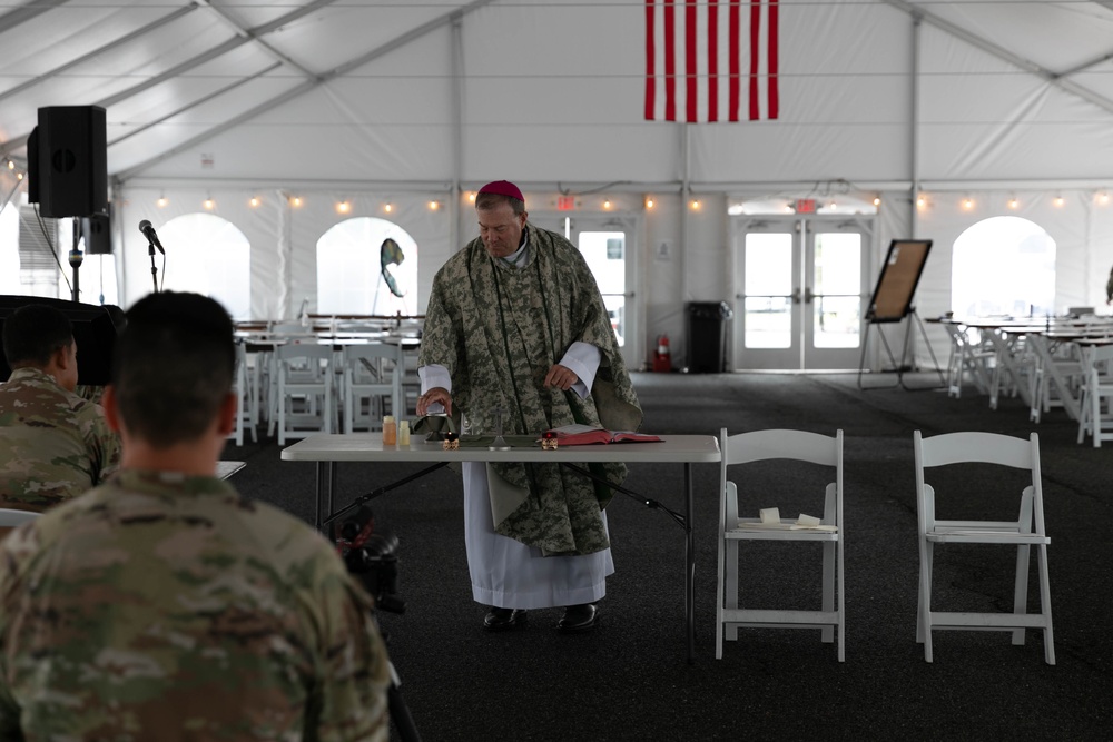 Auxiliary Bishop Buckon visits National Guard in D.C.