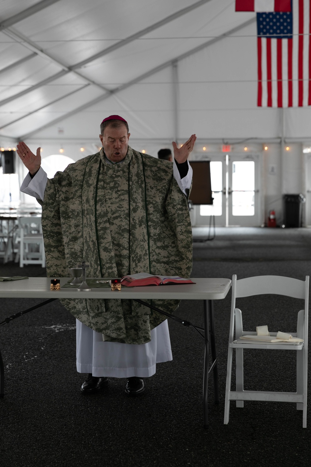 Auxiliary Bishop Buckon visits National Guard in D.C.