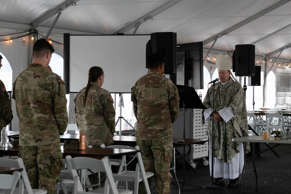 Auxiliary Bishop Buckon visits National Guard in D.C.