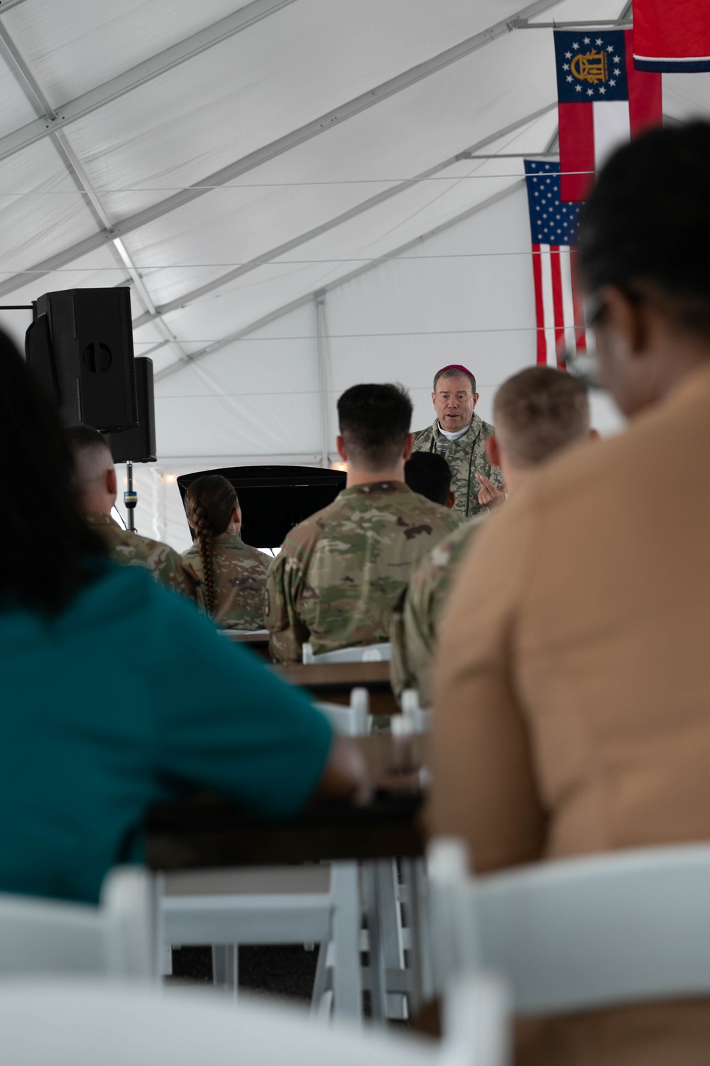 Auxiliary Bishop Buckon visits National Guard in D.C.