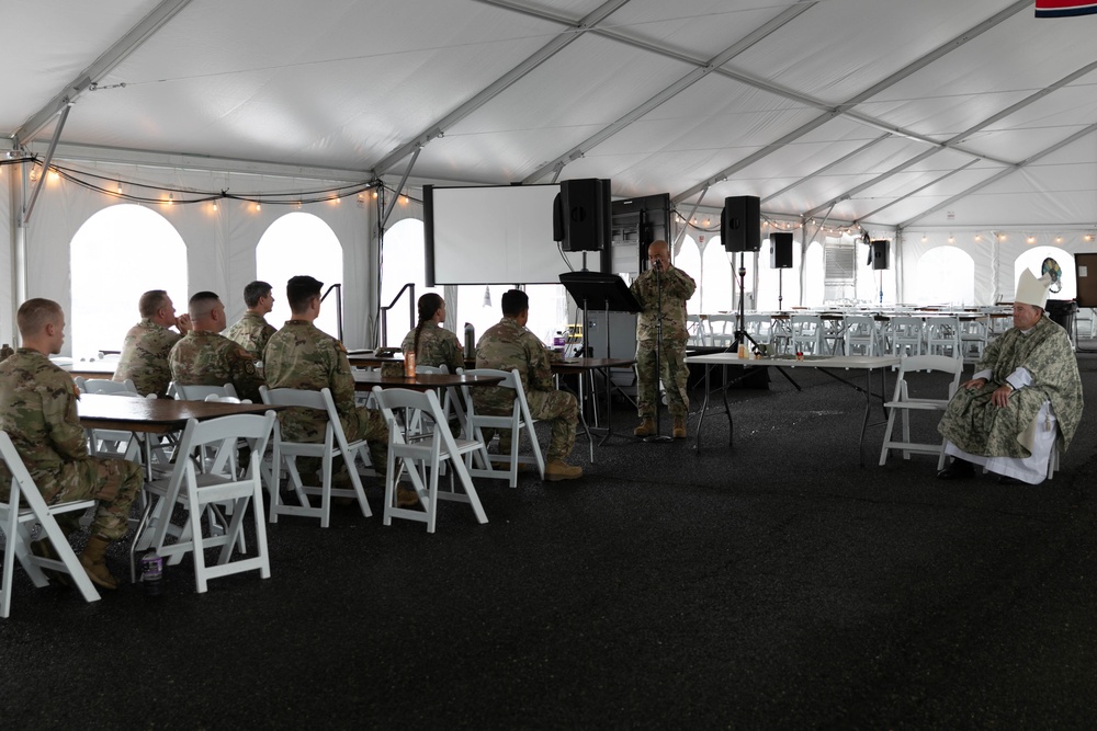 Auxiliary Bishop Buckon visits National Guard in D.C.