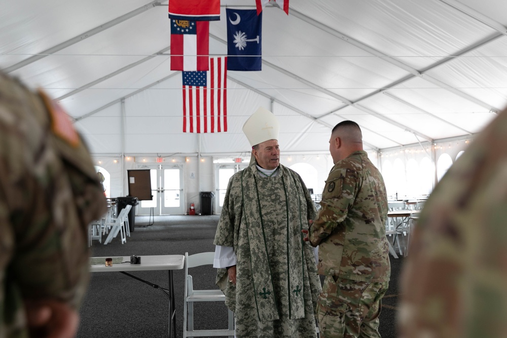 Auxiliary Bishop Buckon visits National Guard in D.C.