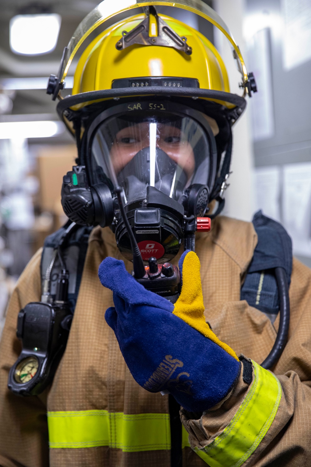 USS Preble Conducts Damage Control Drill