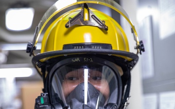 USS Preble Conducts Damage Control Drill