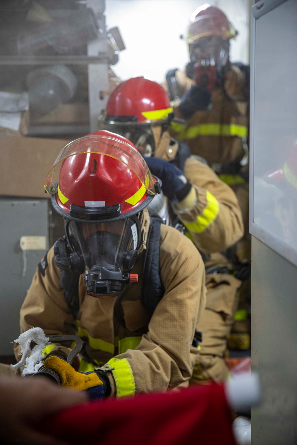 USS Preble Conducts Damage Control Drill