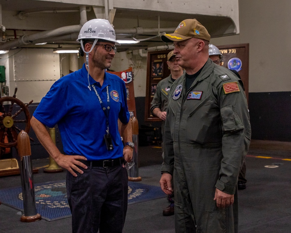 PEO Aircraft Carriers Visits George Washington